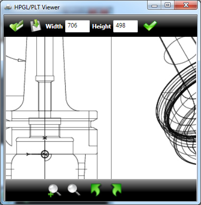 HPGL viewer - Zoom